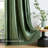 Velvet Blackout Thermal Curtain Panel –  Room-Darkening Grommet Solid Color Drapes for Living Room Bedroom (Set of 2)-2137844448-2136243341