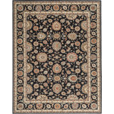 Hand-Knotted High-Quality Black Area Rug