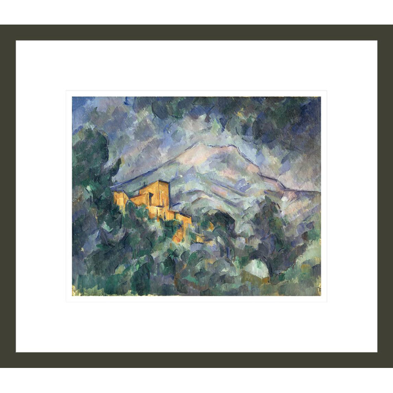 «Montagne Sainte-Victoire and the Black Chateau» par Paul Cézanne, impression giclée encadrée, H 13,75 po x l 15,74 po