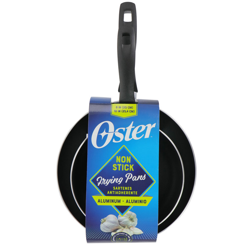 Charcoal Gray 2-Piece Nonstick Aluminum Frying Pan Set