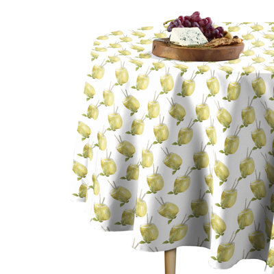 Samora Geometric Round Tablecloth