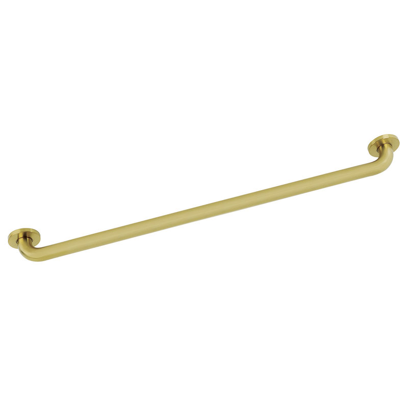 Kingston Brass Silver Sage 1-1/4 Inch O.D Grab Bar, 2.88" H x 34.75" W x 2.75" D, Brushed Brass