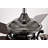 Thermalito Dark Pear Black Satin Gray 5-Blade 3-Light Lighted Ceilng Fan Smoked Glass Lamp Chandelier Includes Remote Control
