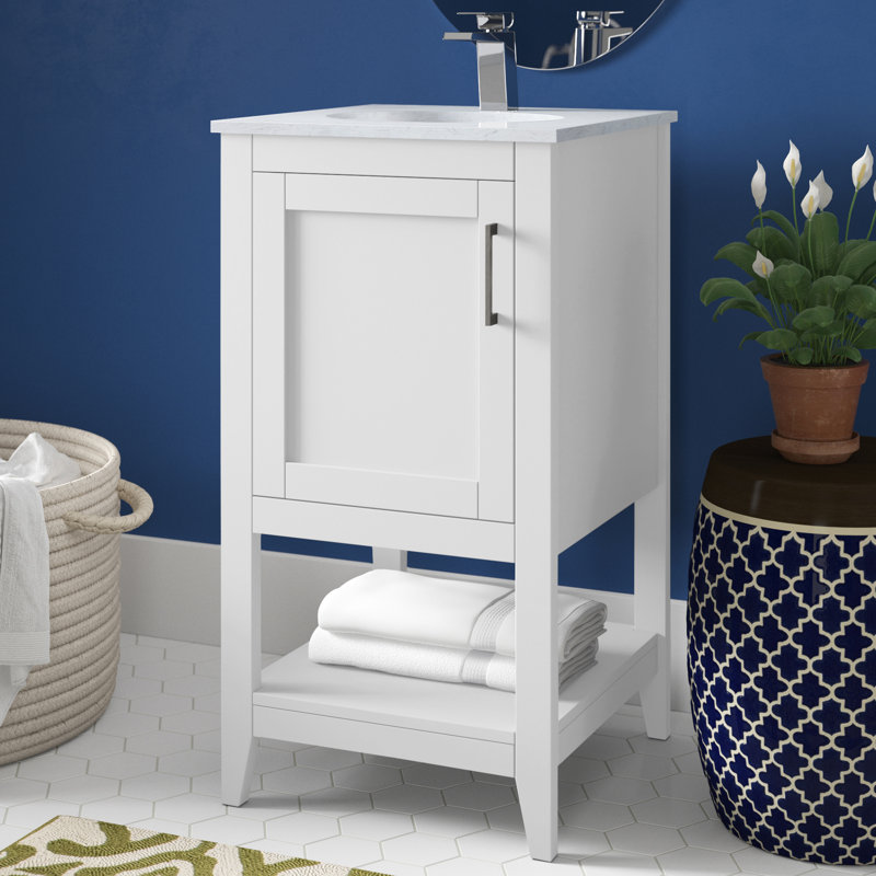 Ensemble de meuble-lavabo simple 18 po Scottsbluff, Blanc