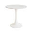 Table de salle à manger ronde 31,5 "blanche (table incluse seulement)