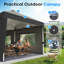 Quictent 3x6m Pop Up Gazebo with Central Lock, Heavy Duty Outdoor Canopy Tent with Mesh Window Sides, Portable Event Shelter for Backyard, Parties, Camping-Grey-125331241