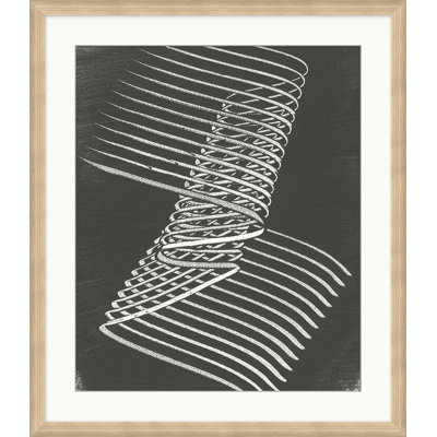Brush Wave 3 - Peinture sur toile encadrée