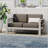 CAPE CORAL KD Aluminum Framed Patio Loveseat With Water-Resistant Cushions For Outdoor Comfort And Durability-938095887