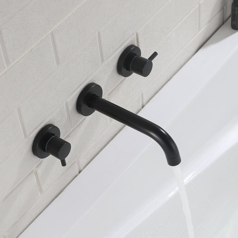 Robinet de baignoire mural haute vitesse, Black