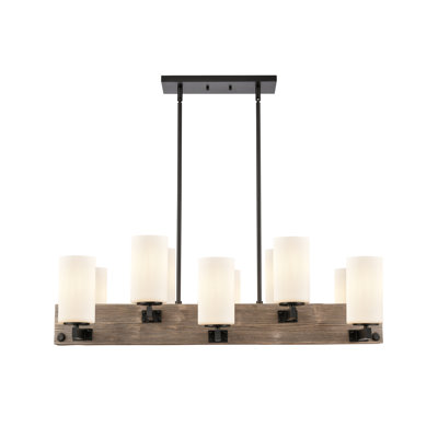 10 - Light Dimmable Square / Rectangle Chandelier