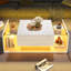Pedestal Coffee Table with Storage-1337862775