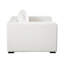 Chaise d'appoint Muse en tissu performance blanc brume