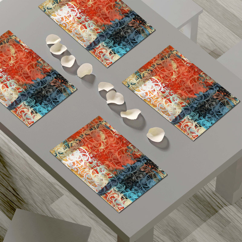 Ensemble de 4 napperons décoratifs 14 pièces x 18 quantités quantité Dreamy Modern Designer