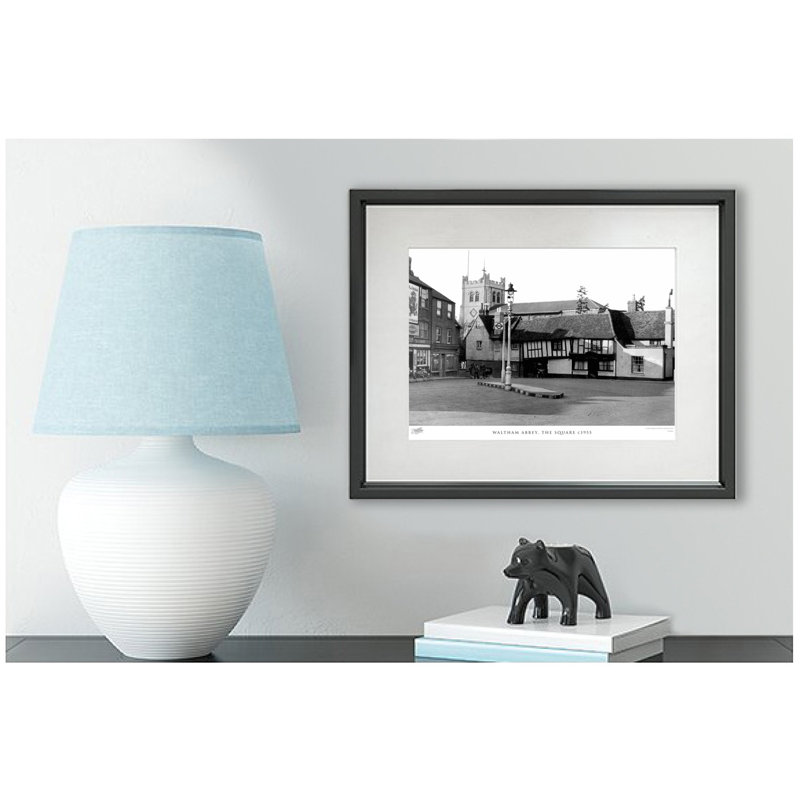 Waltham Abbey, The Square C1955 by Francis Frith - Single Picture Frame Print, 28cm H x 36cm W x 2.3cm D