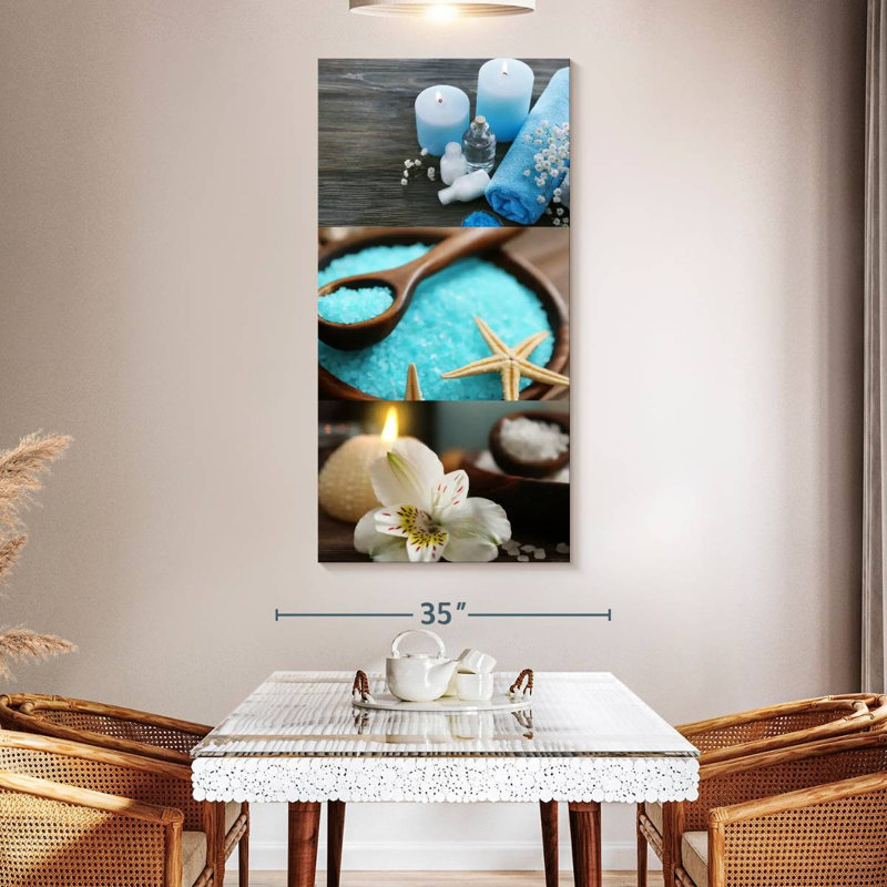 Spa Elements Canvas Print, 54" H x 27" W x 1.25" D