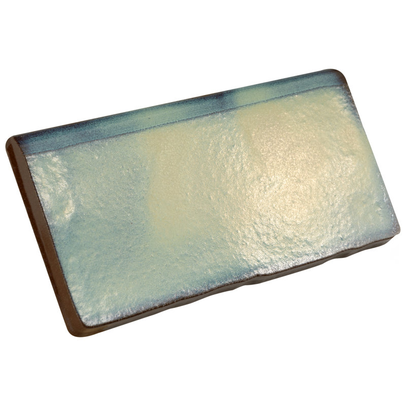 Antic Special 6" x 3" Ceramic Bullnose Tile Trim in Agua Marina