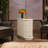 Pazmora 3 - Drawer Solid Wood End Table No assembly required-1900337448