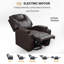 Fauteuil inclinable électrique en cuir Vegan-1331762256