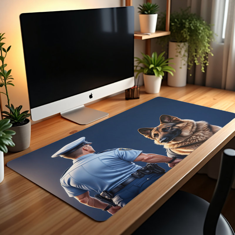 Polyester Desk Pad, 14.4x12.1