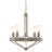 25" 5-Light Modern Farmhouse Chandelier, Industrial Style Pendant Chandelier, Rustic Open Design,