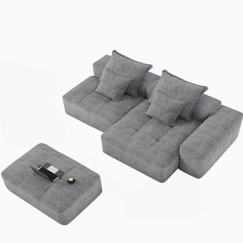 Canapé modulaire surdimensionné Modern, Gris 