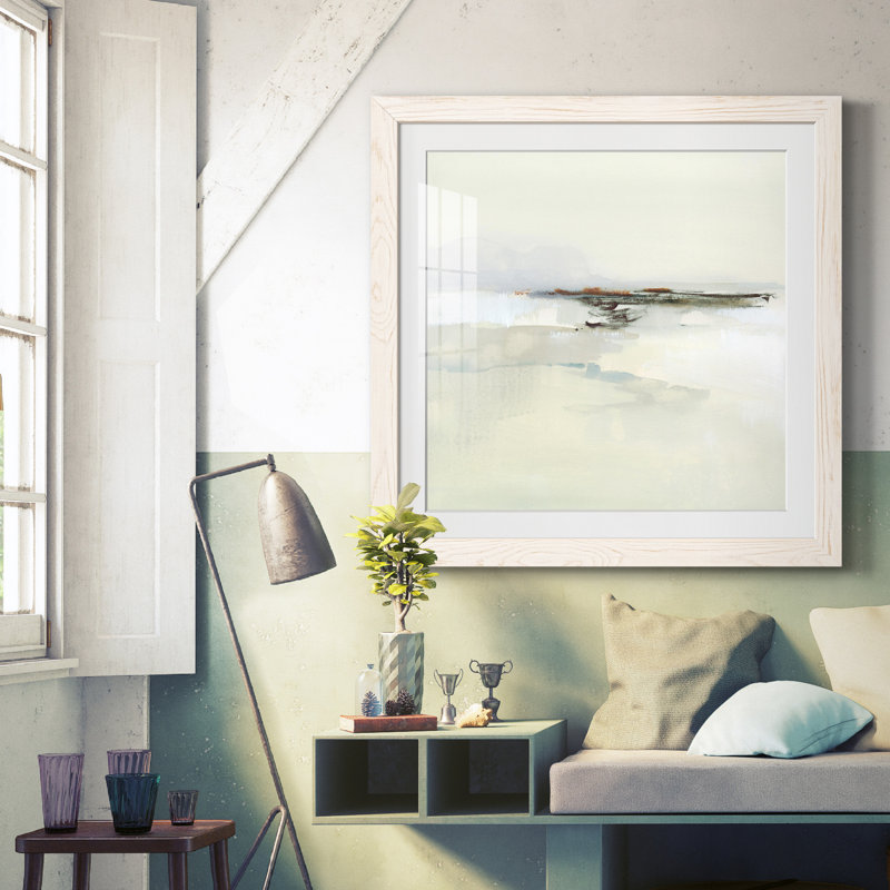 Atmospherique I-Premium, reproduction encadrée - prête à être accrochée, H 17 po x l 17 po x P 1,5 po, Blanc