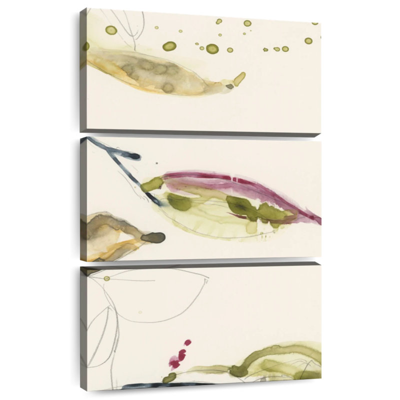 Harnek Leaf Branch Triptych III