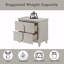 Table de chevet finition perle blanche