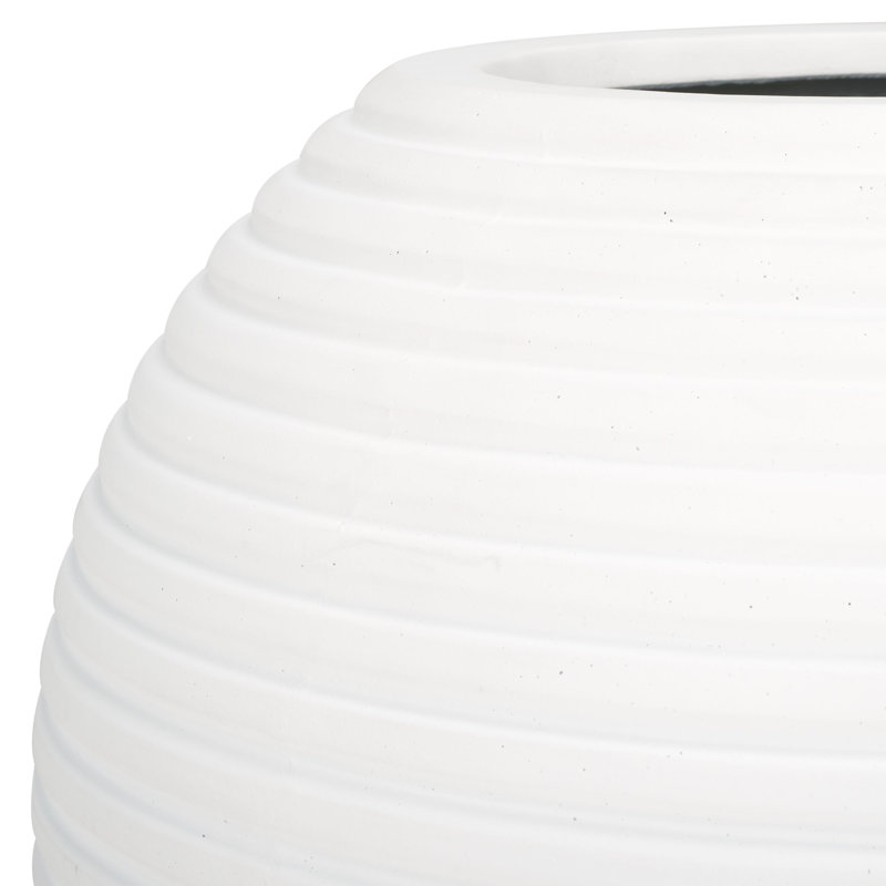 Handmade Concrete Pot Planter, White