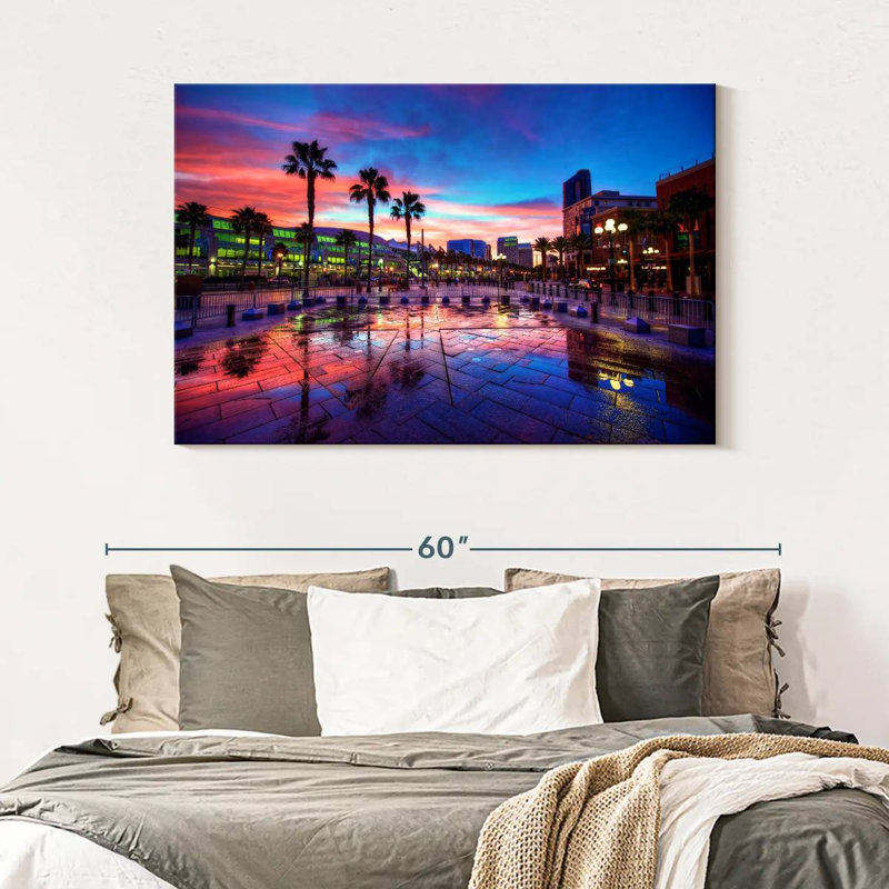 Coucher de soleil Sirecc San Diego, H 32 po x l 48 po