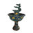 Bawl Bronze Fountain with three steps shells -  Size: 43"L x 43"W x 63"H.