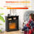 27" Electric Fireplace Heater with Mantel, Remote Control-104234752