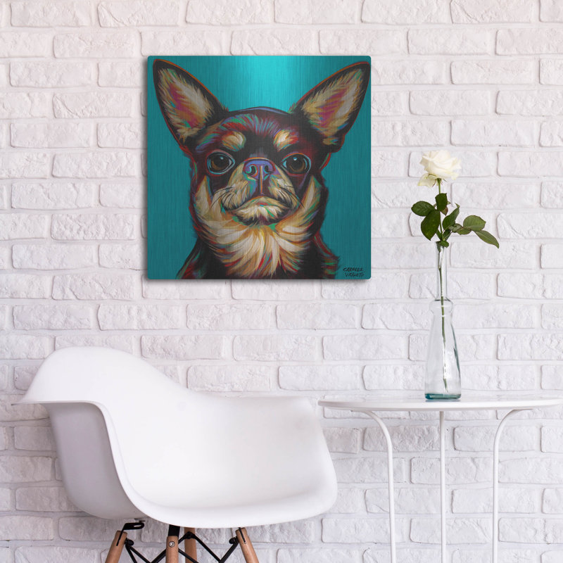 "Chihuahua bleu foncé" par Carolee Vitaletti, H 24 po x l 24 po