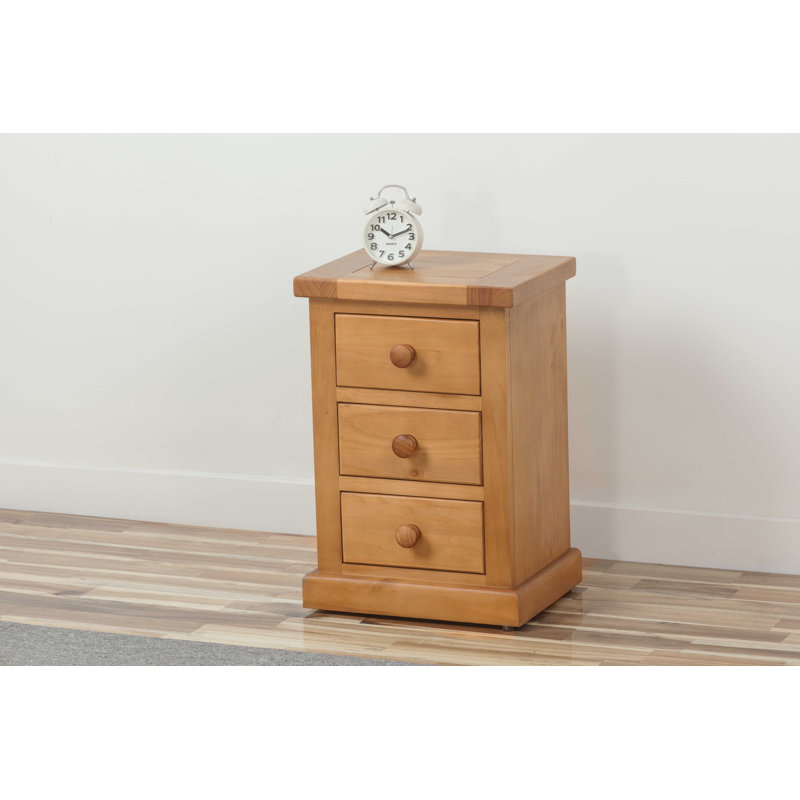 Zellmer 39cm W Solid Wood Bedside Table