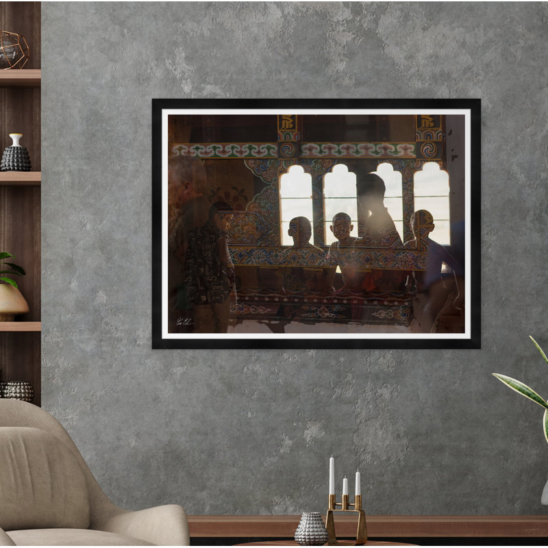 Bhutanais Reflection par Tim Klein - Photographie avec cadre photo
