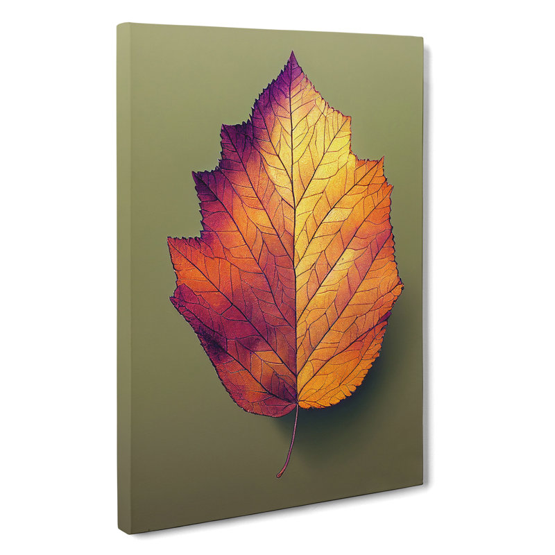 Autumn Leaf No.4 - Wrapped Canvas, 76cm H x 50cm W x 3cm D