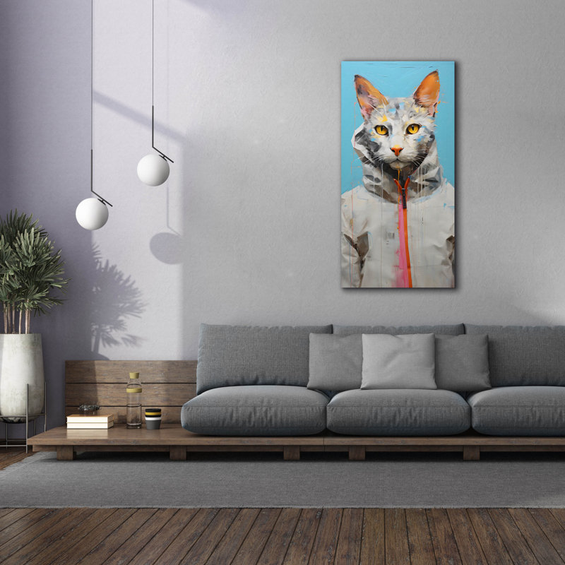 «Cool Cat 1» par Sean Parnell, art mural sur toile