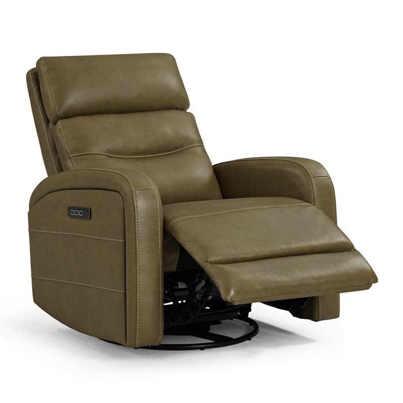 Fauteuil inclinable électrique pivotant Jodena avec ports de charge USB - brun, Brun