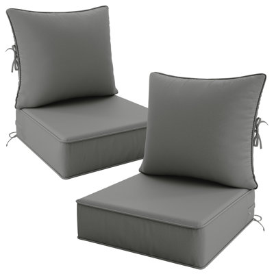 24" X 24" X 6.5" Outdoor Cushion Set Patio Chair Cushions