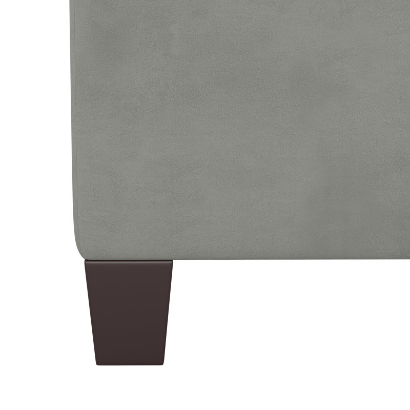 Connie Upholstered Ottoman, Classic Velvet Otter