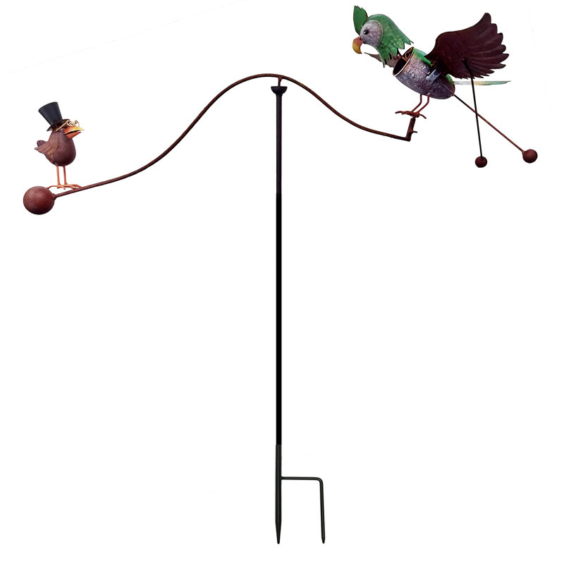 Piquet de jardin en métal rustique