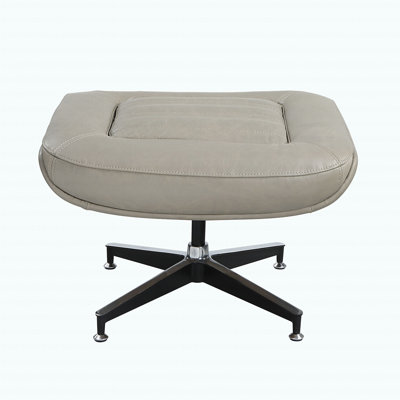 Piran Twilight Top Grain Leather Ottoman