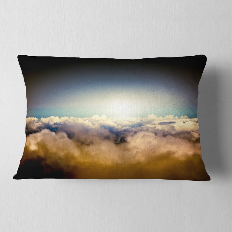 Coussin lombaire paysage au-dessus des nuages