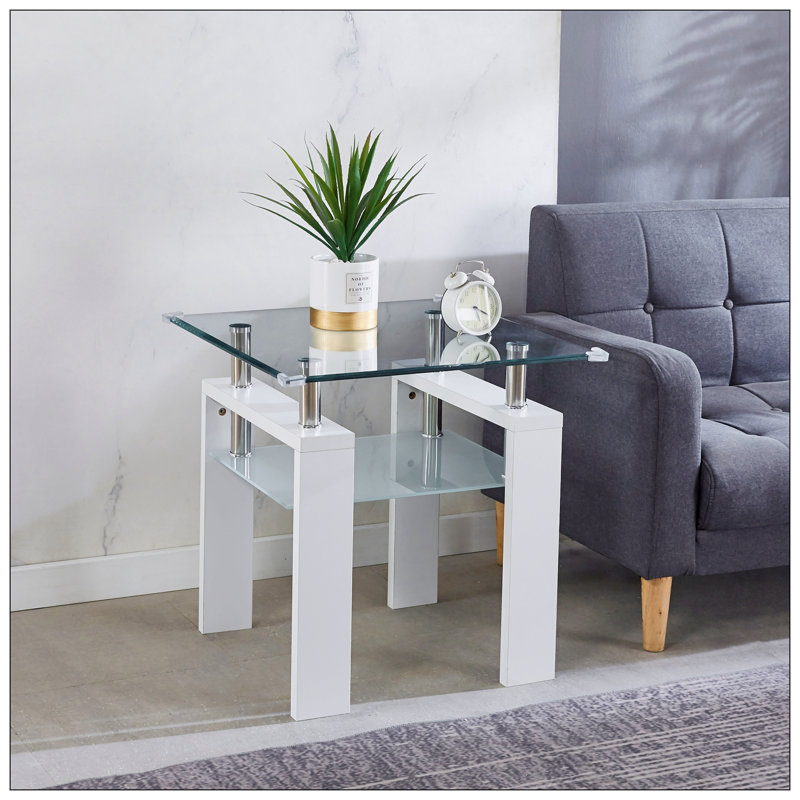 Faygah Coffee Table,living room table,cocktail table, White