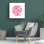 Art sur toile «Chinoiserie I Pink» par Farida Zaman