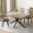 55.11'' -70.86"Retro Rectangular Stretch Dining Table-451536690