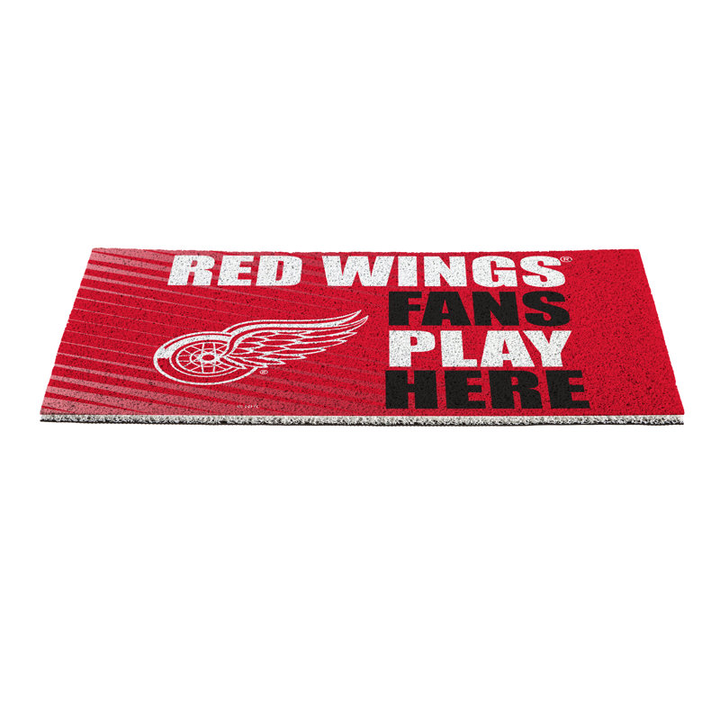 Tapis en PVC Detroit Red Wings, 28 po x 16 po