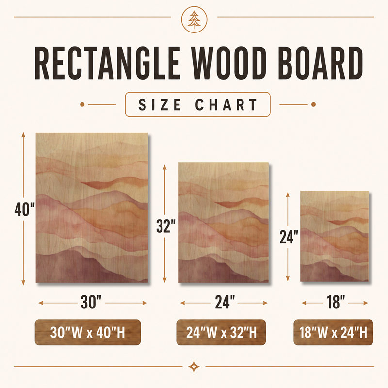 Glam Wave rose et orange I - décoration murale abstraite en bois, H 32 po x l 24 po, Rectangulaire