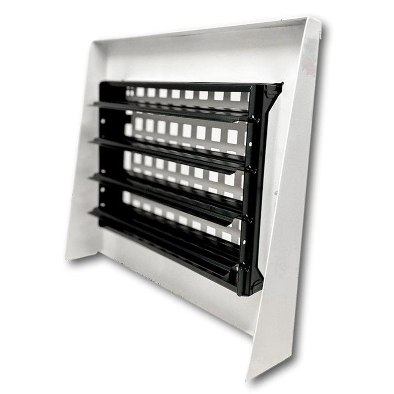 Plinthe de registre Madityn Carter, H 2,5 po x L 14 po x l 10 po, Noir