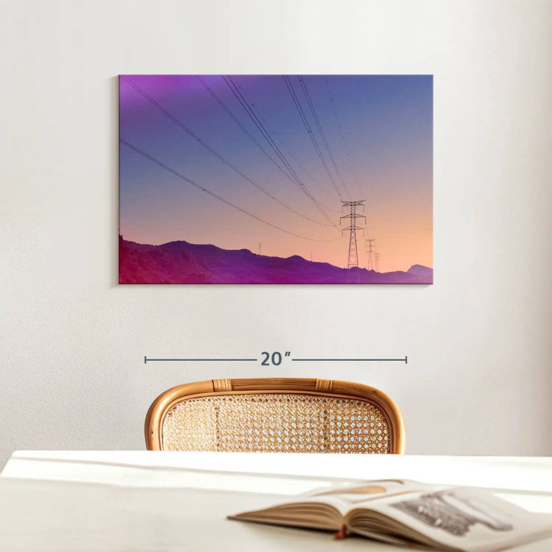 Lilie Power Lines, 16" H x 24" W